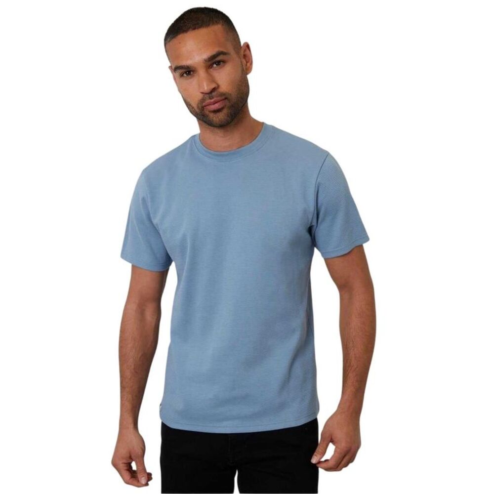 Threadbare Mens Ottoman T-Shirt / Washed Denim